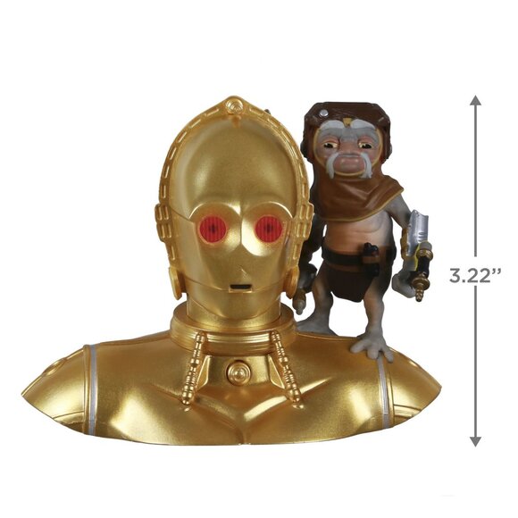New! Star Wars C-3PO & Babu Frik Hallmark Keepsake Christmas Ornament 2021 - Picture 3 of 5